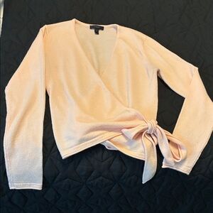 J. Crew Light Pink V-Neck Sweater